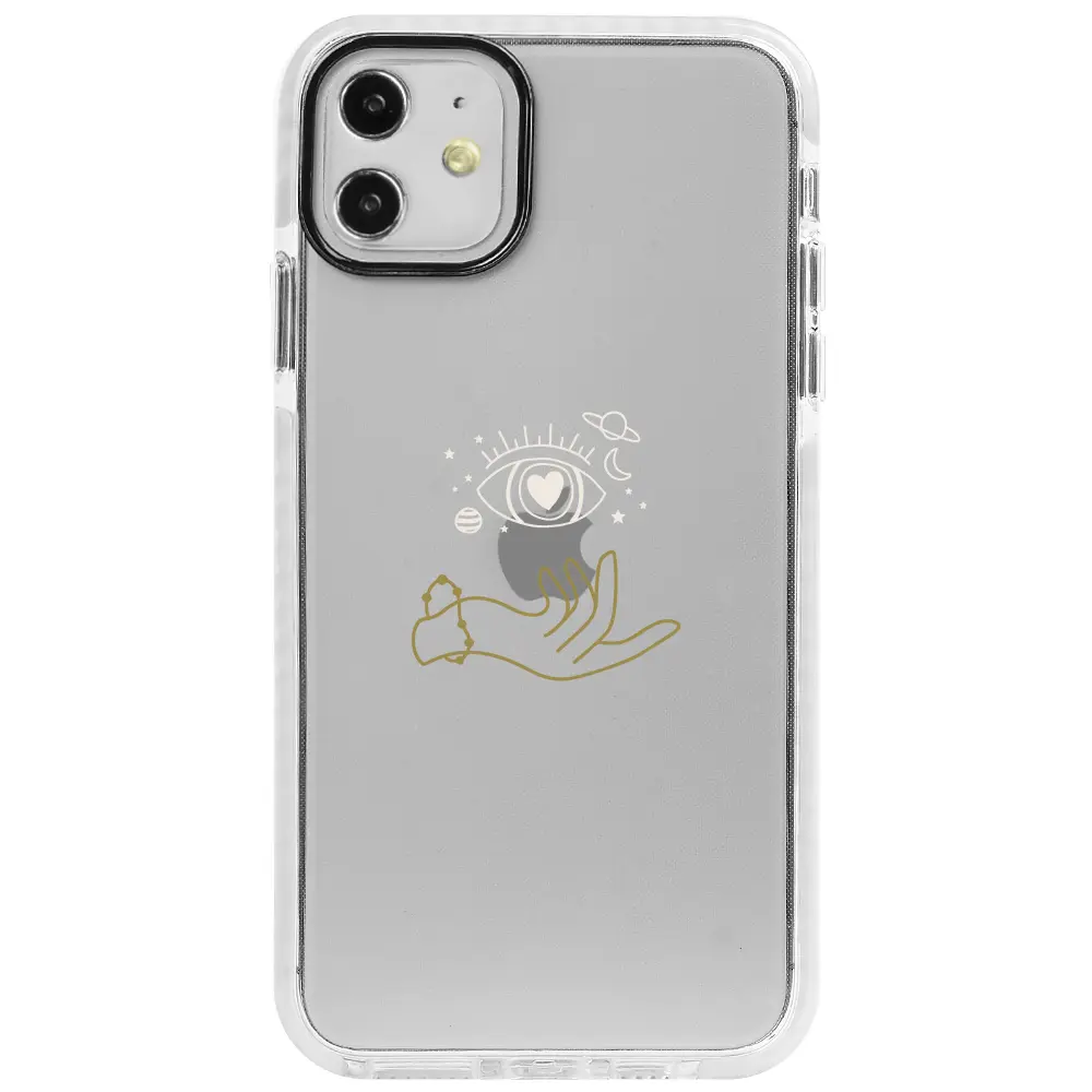 Apple iPhone 11 Beyaz Impact Premium Telefon Kılıfı - Hand Soul