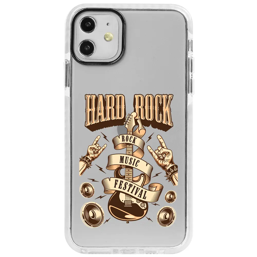 Apple iPhone 11 Beyaz Impact Premium Telefon Kılıfı - Hard Rock