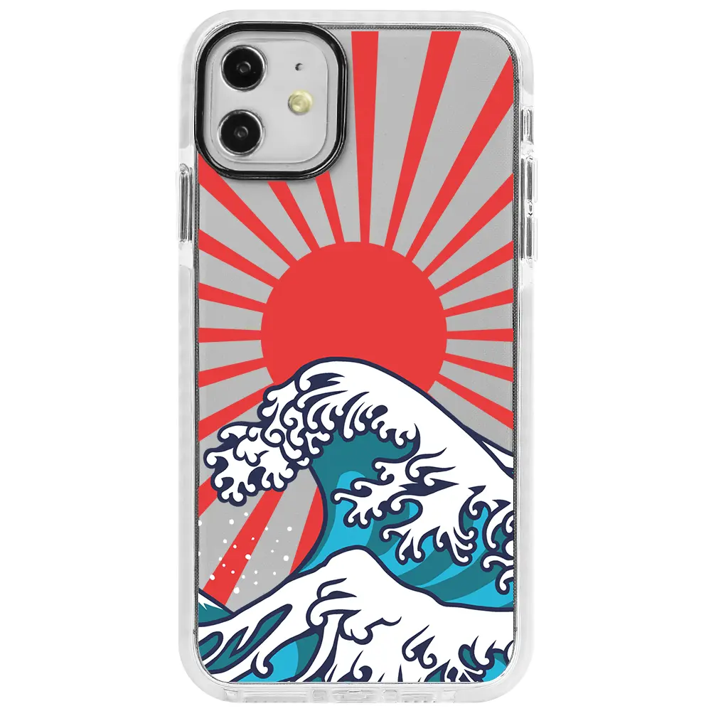 Apple iPhone 11 Beyaz Impact Premium Telefon Kılıfı - Japan Wave