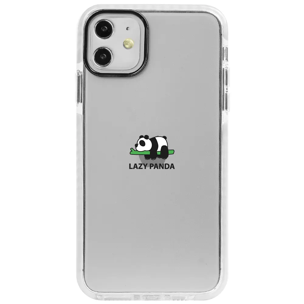 Apple iPhone 11 Beyaz Impact Premium Telefon Kılıfı - Lazy Panda