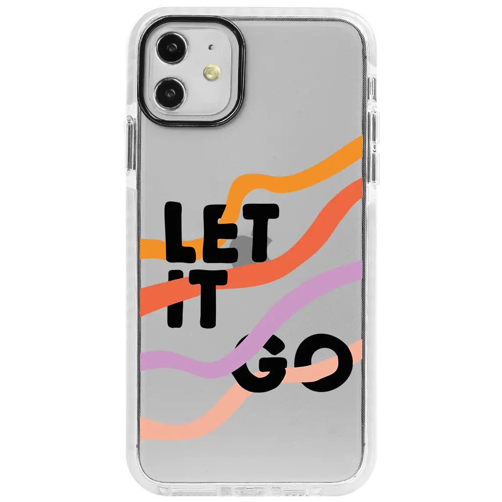 Apple iPhone 11 Beyaz Impact Premium Telefon Kılıfı - Let it Go