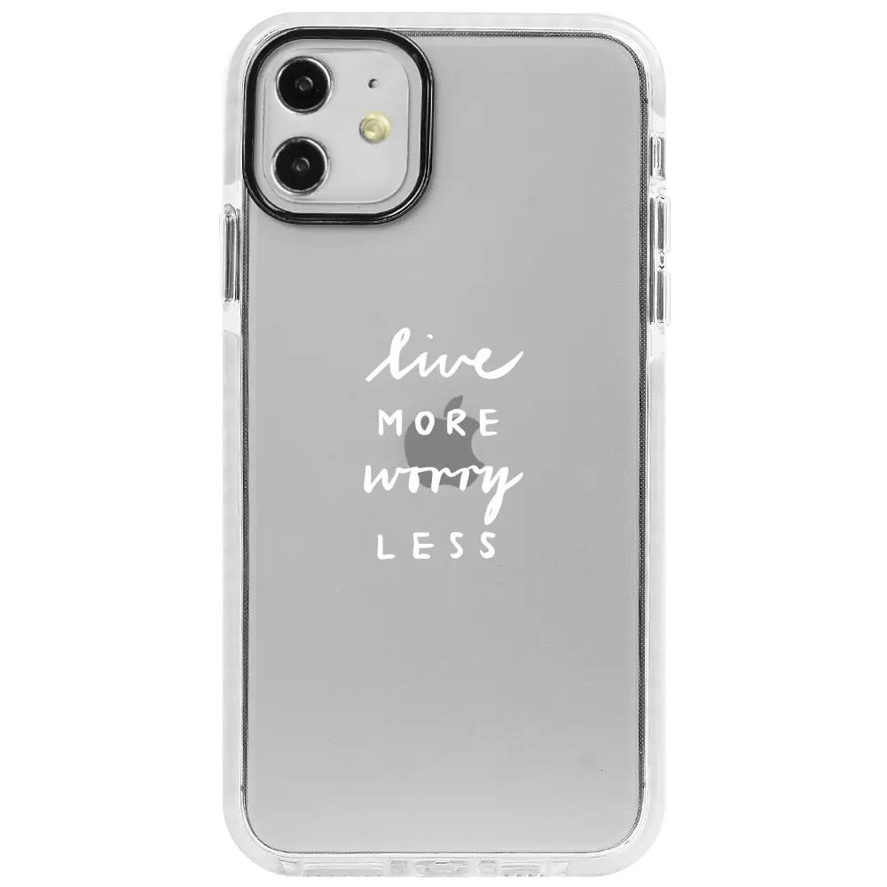Apple iPhone 11 Beyaz Impact Premium Telefon Kılıfı - Love More