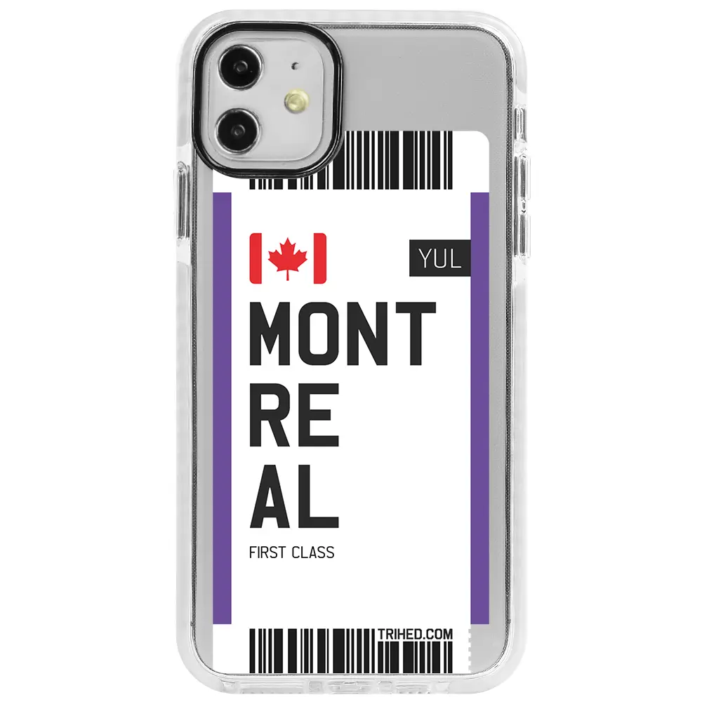 Apple iPhone 11 Beyaz Impact Premium Telefon Kılıfı - Montreal Bileti