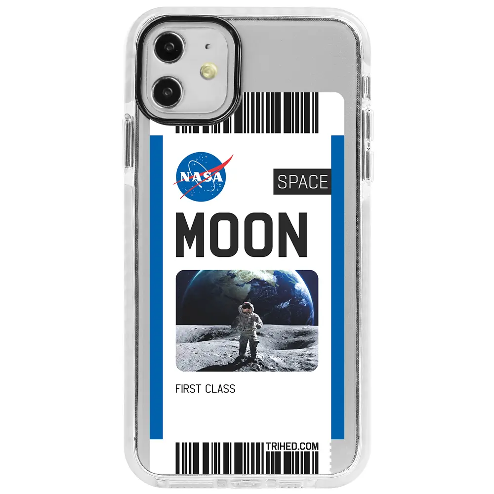 Apple iPhone 11 Beyaz Impact Premium Telefon Kılıfı - Moon Bileti