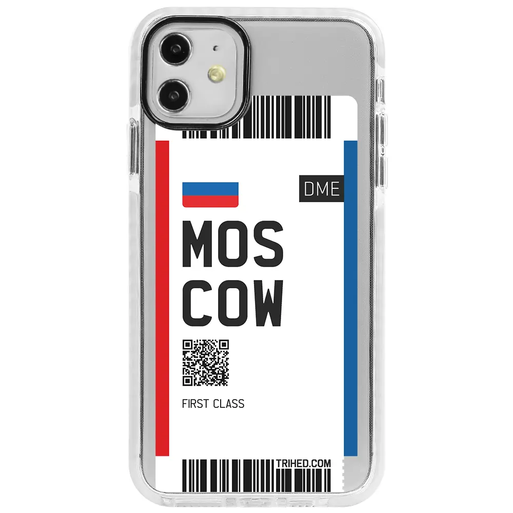 Apple iPhone 11 Beyaz Impact Premium Telefon Kılıfı - Moscow Bileti