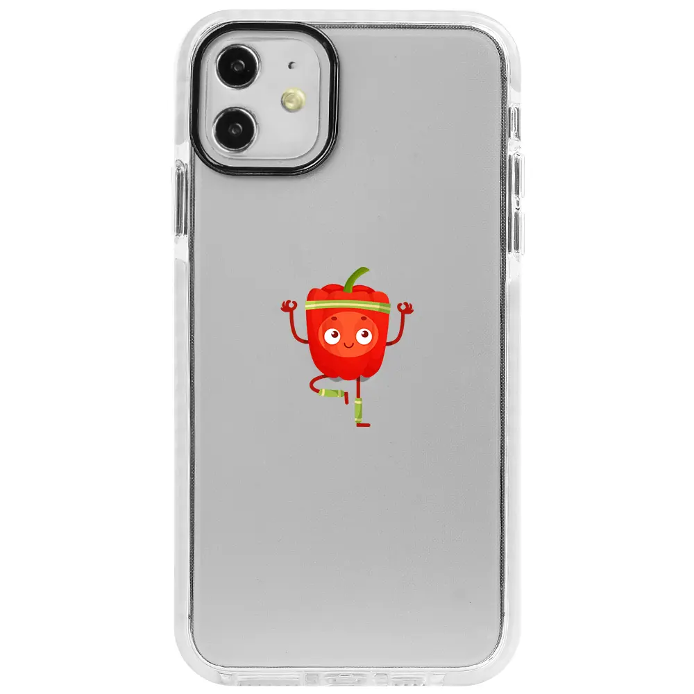 Apple iPhone 11 Beyaz Impact Premium Telefon Kılıfı - Mr. Pepper