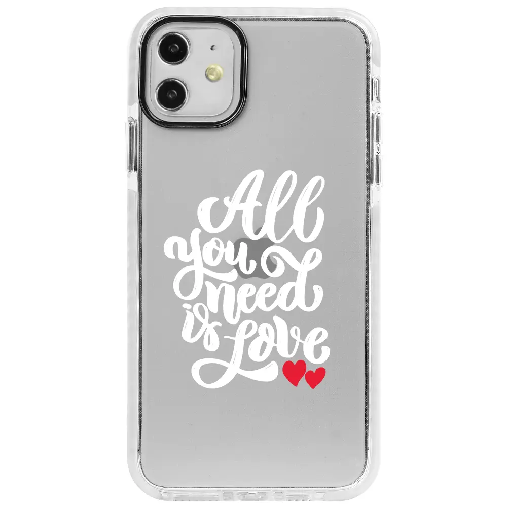 Apple iPhone 11 Beyaz Impact Premium Telefon Kılıfı - Need Love