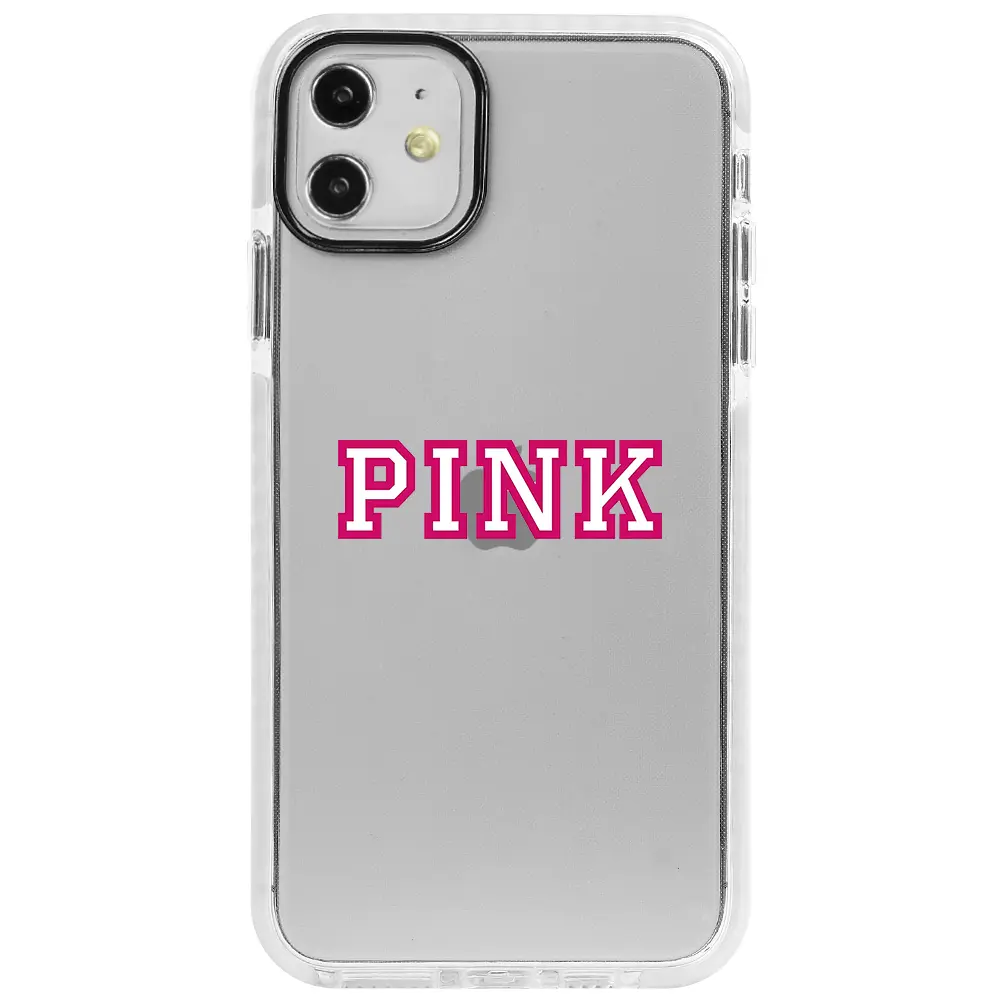 Apple iPhone 11 Beyaz Impact Premium Telefon Kılıfı - Pink