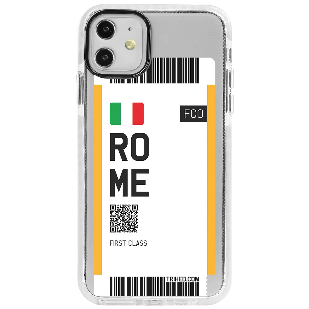 Apple iPhone 11 Beyaz Impact Premium Telefon Kılıfı - Rome Bileti