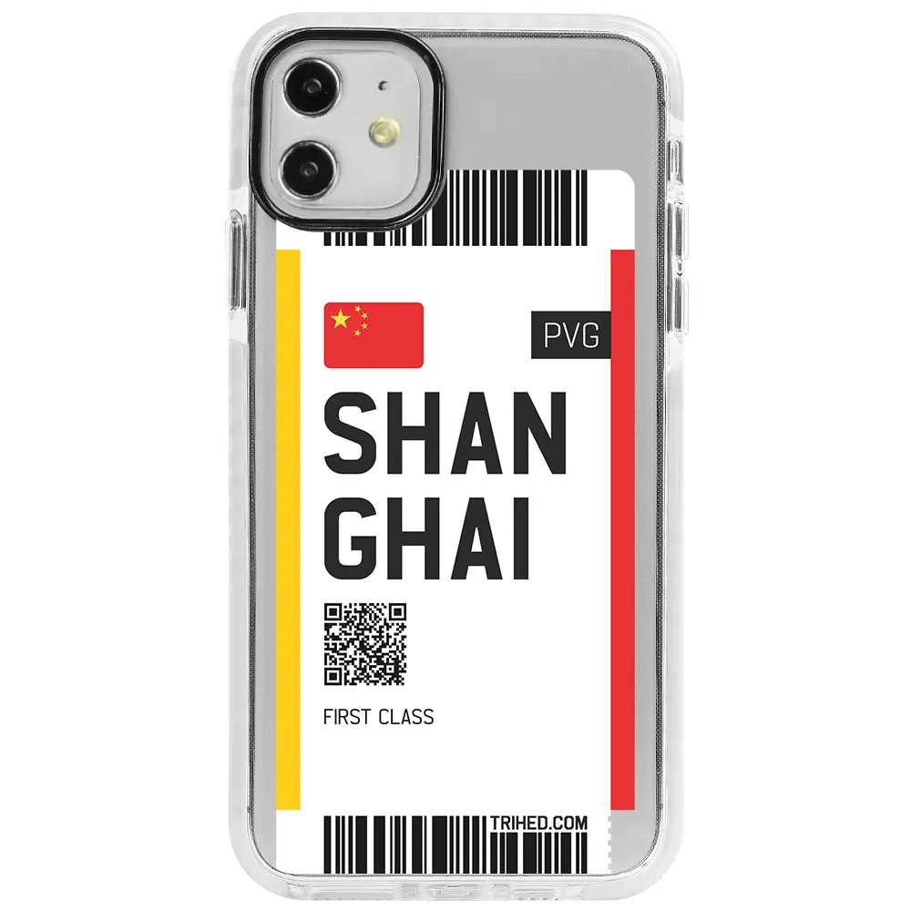 Apple iPhone 11 Beyaz Impact Premium Telefon Kılıfı - Shanghai Bileti