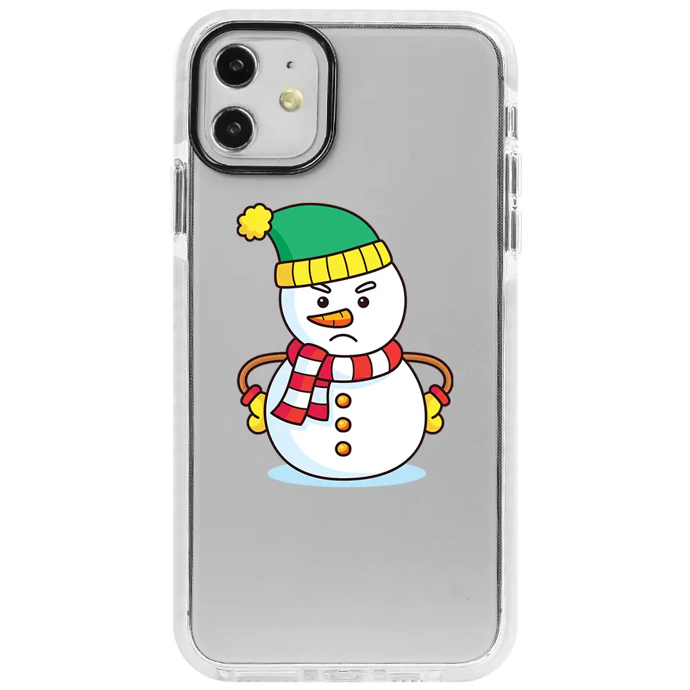 Apple iPhone 11 Beyaz Impact Premium Telefon Kılıfı - Snowman 3