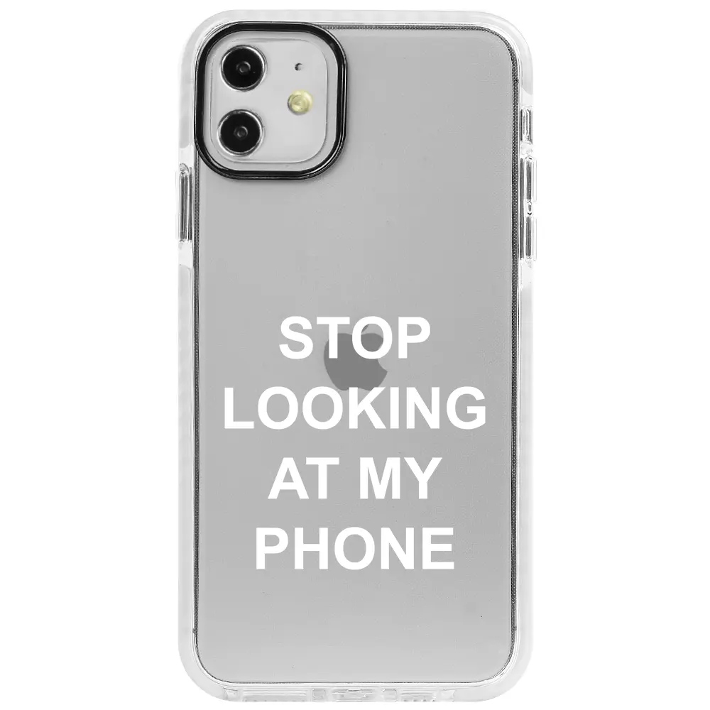 Apple iPhone 11 Beyaz Impact Premium Telefon Kılıfı - Stop Looking