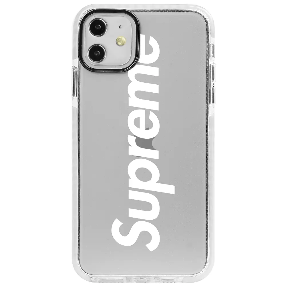 Apple iPhone 11 Beyaz Impact Premium Telefon Kılıfı - Supreme