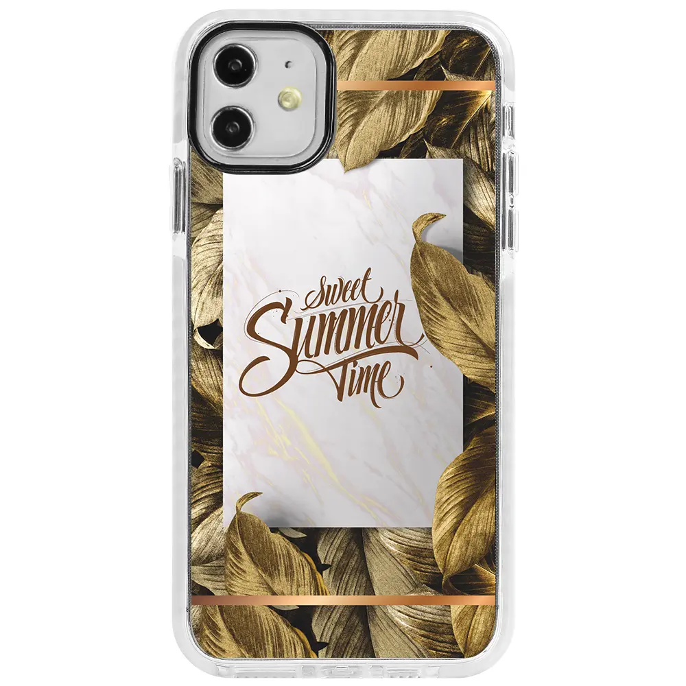 Apple iPhone 11 Beyaz Impact Premium Telefon Kılıfı - Sweet Summer