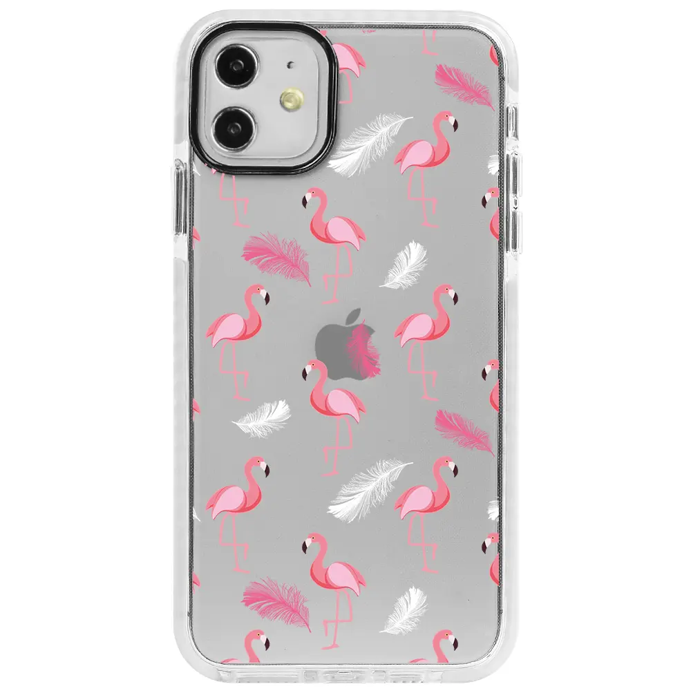Apple iPhone 11 Beyaz Impact Premium Telefon Kılıfı - Tuy ve Flamingo
