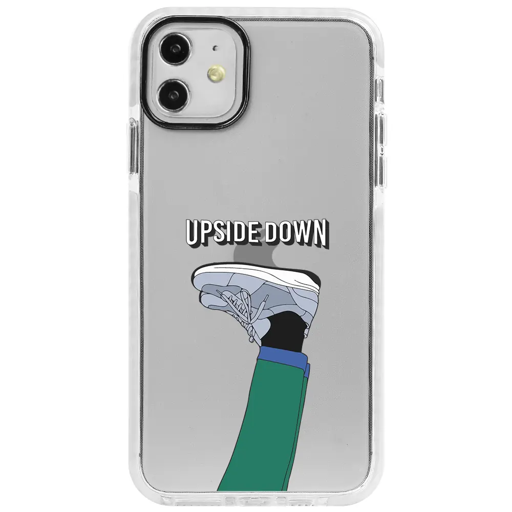 Apple iPhone 11 Beyaz Impact Premium Telefon Kılıfı - Upside Down