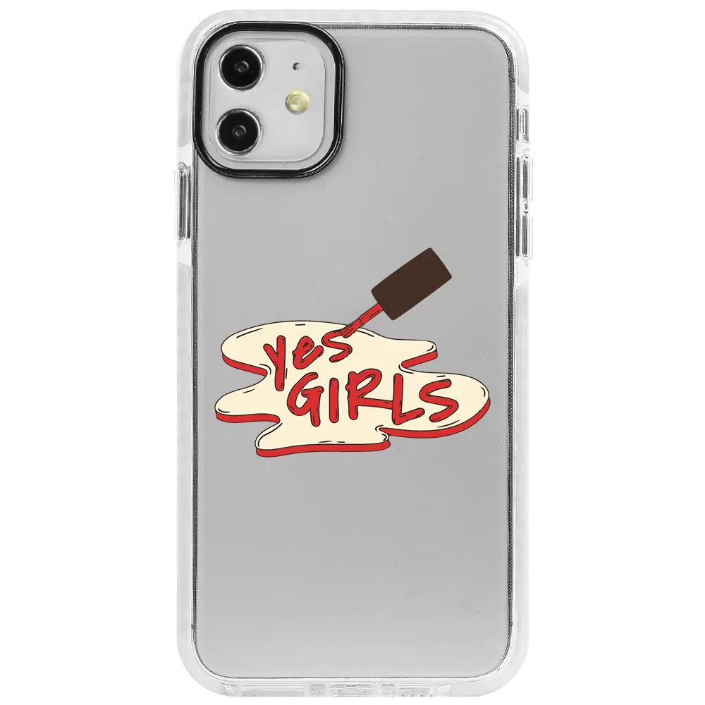 Apple iPhone 11 Beyaz Impact Premium Telefon Kılıfı - Yes Girls