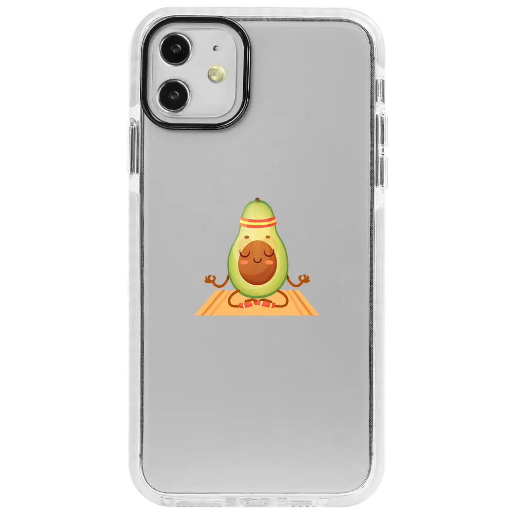 Apple iPhone 11 Beyaz Impact Premium Telefon Kılıfı - Yogacado Avokado