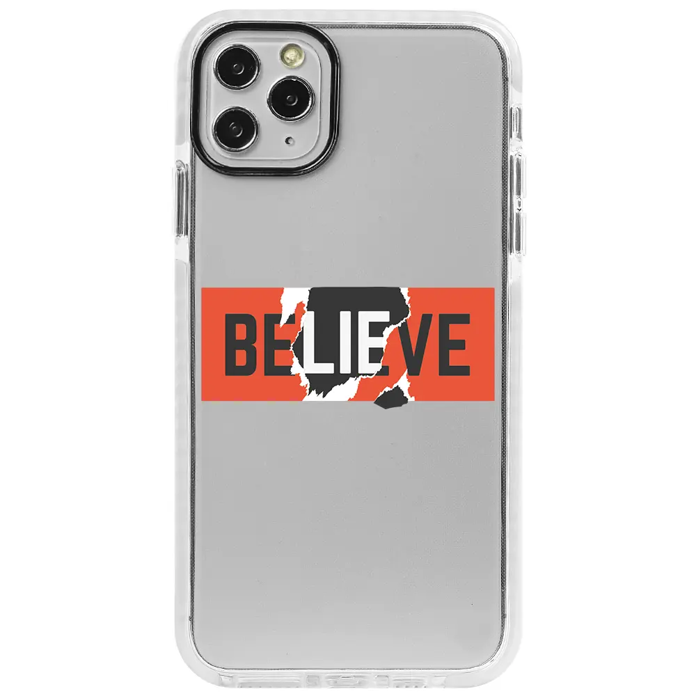 Apple iPhone 11 Pro Beyaz Impact Premium Telefon Kılıfı - Believe