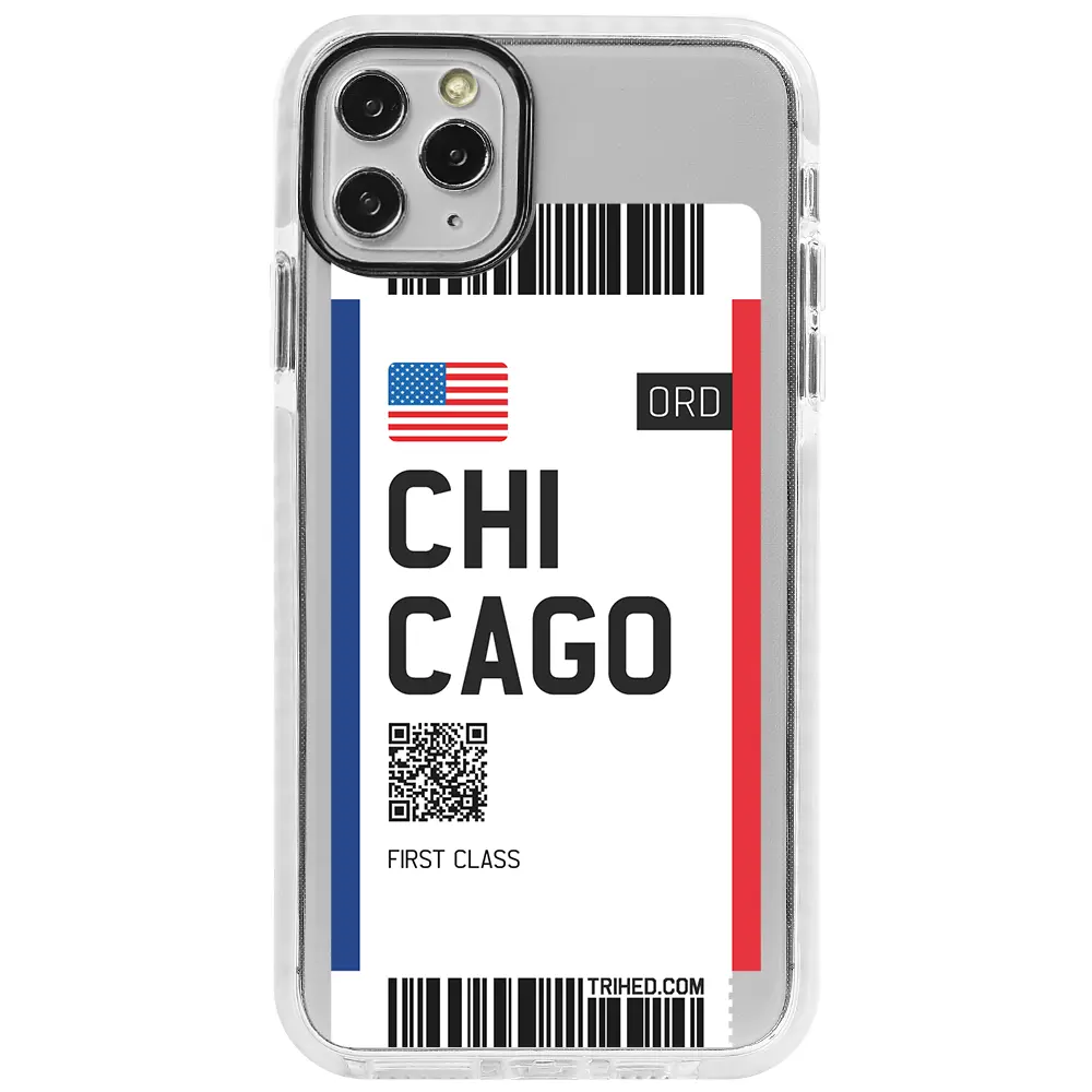 Apple iPhone 11 Pro Beyaz Impact Premium Telefon Kılıfı - Chicago Bileti