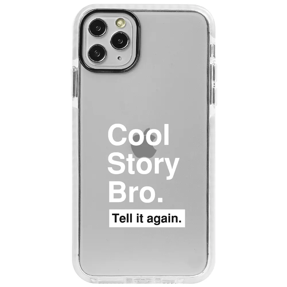 Apple iPhone 11 Pro Beyaz Impact Premium Telefon Kılıfı - Cool Story Bro