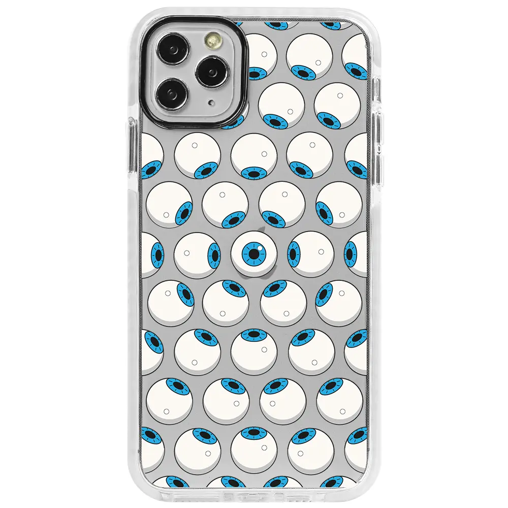 Apple iPhone 11 Pro Beyaz Impact Premium Telefon Kılıfı - Eyes On You 2