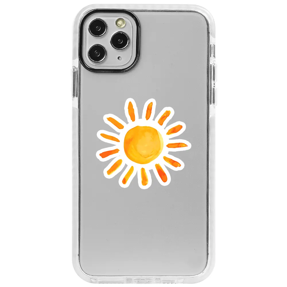 Apple iPhone 11 Pro Beyaz Impact Premium Telefon Kılıfı - Güneş