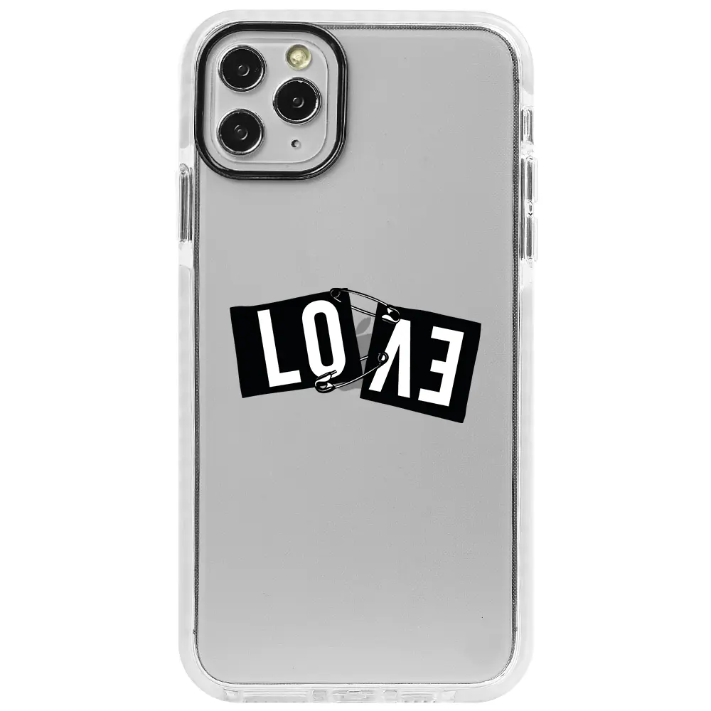 Apple iPhone 11 Pro Beyaz Impact Premium Telefon Kılıfı - Love