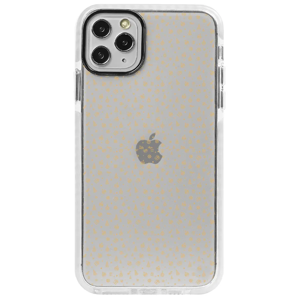 Apple iPhone 11 Pro Beyaz Impact Premium Telefon Kılıfı - Merry Christmas