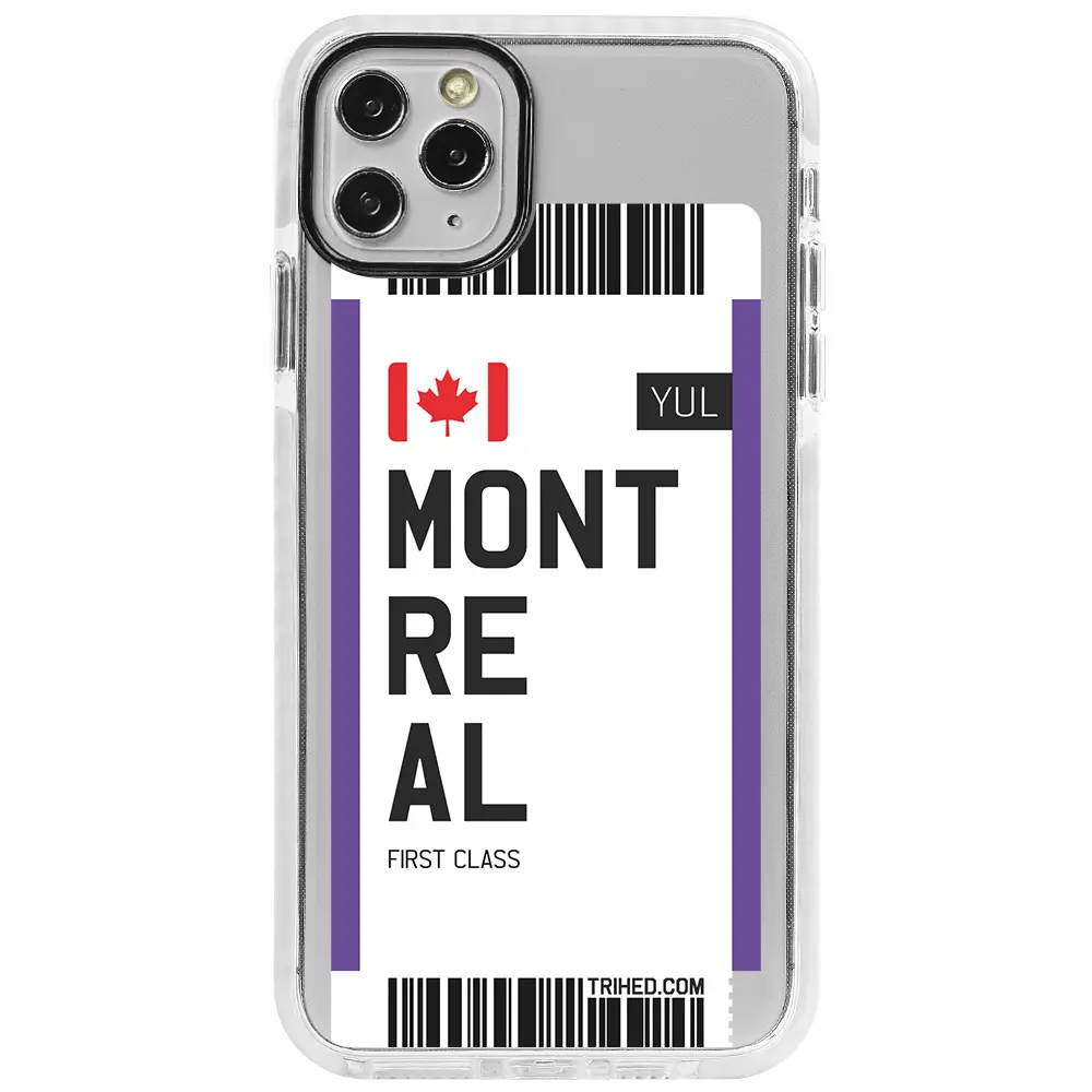 Apple iPhone 11 Pro Beyaz Impact Premium Telefon Kılıfı - Montreal Bileti