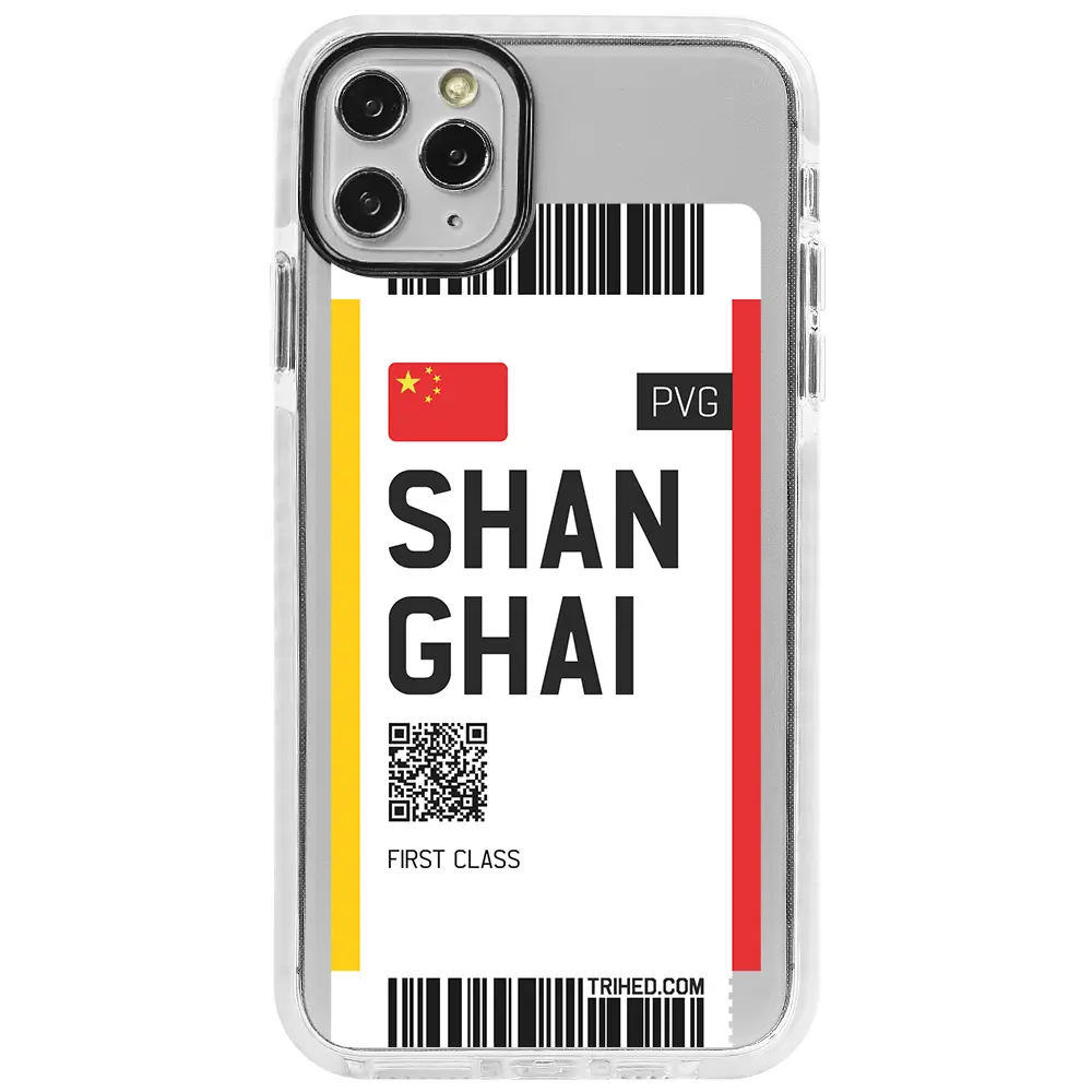 Apple iPhone 11 Pro Beyaz Impact Premium Telefon Kılıfı - Shanghai Bileti