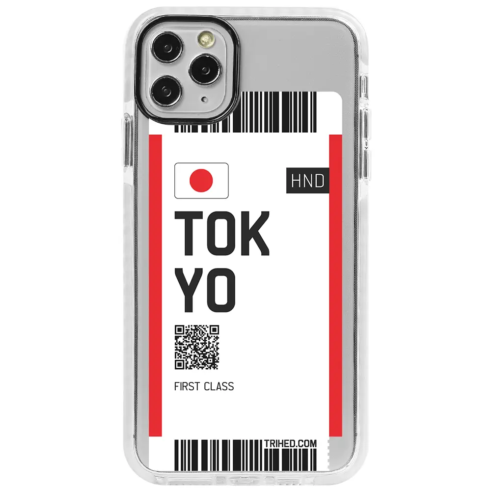 Apple iPhone 11 Pro Beyaz Impact Premium Telefon Kılıfı - Tokyo Bileti