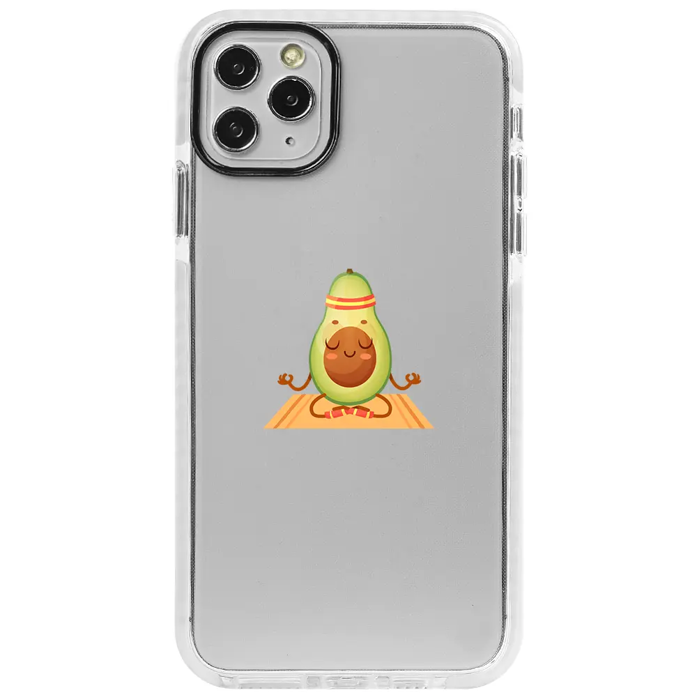 Apple iPhone 11 Pro Beyaz Impact Premium Telefon Kılıfı - Yogacado Avokado