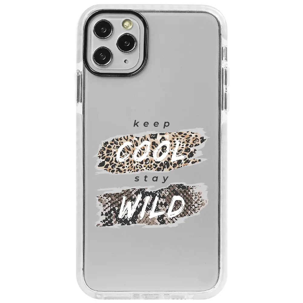 Apple iPhone 11 Pro Max Beyaz Impact Premium Telefon Kılıfı - Cool Wild