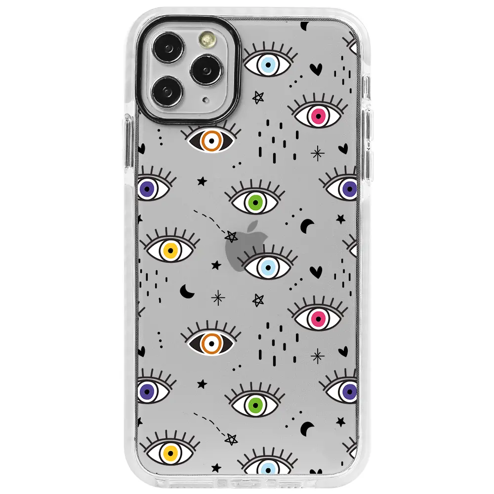 Apple iPhone 11 Pro Max Beyaz Impact Premium Telefon Kılıfı - En Renkli Göz