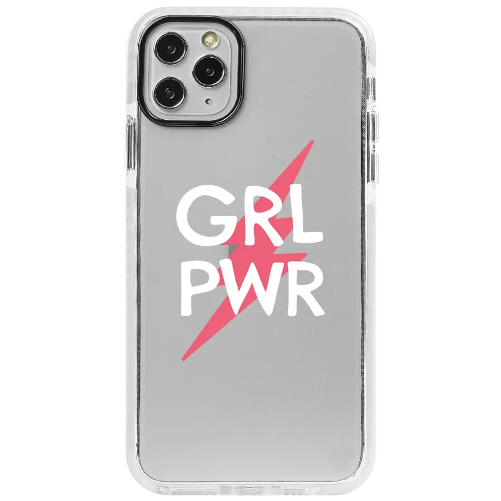Apple iPhone 11 Pro Max Beyaz Impact Premium Telefon Kılıfı - Grrl Pwr
