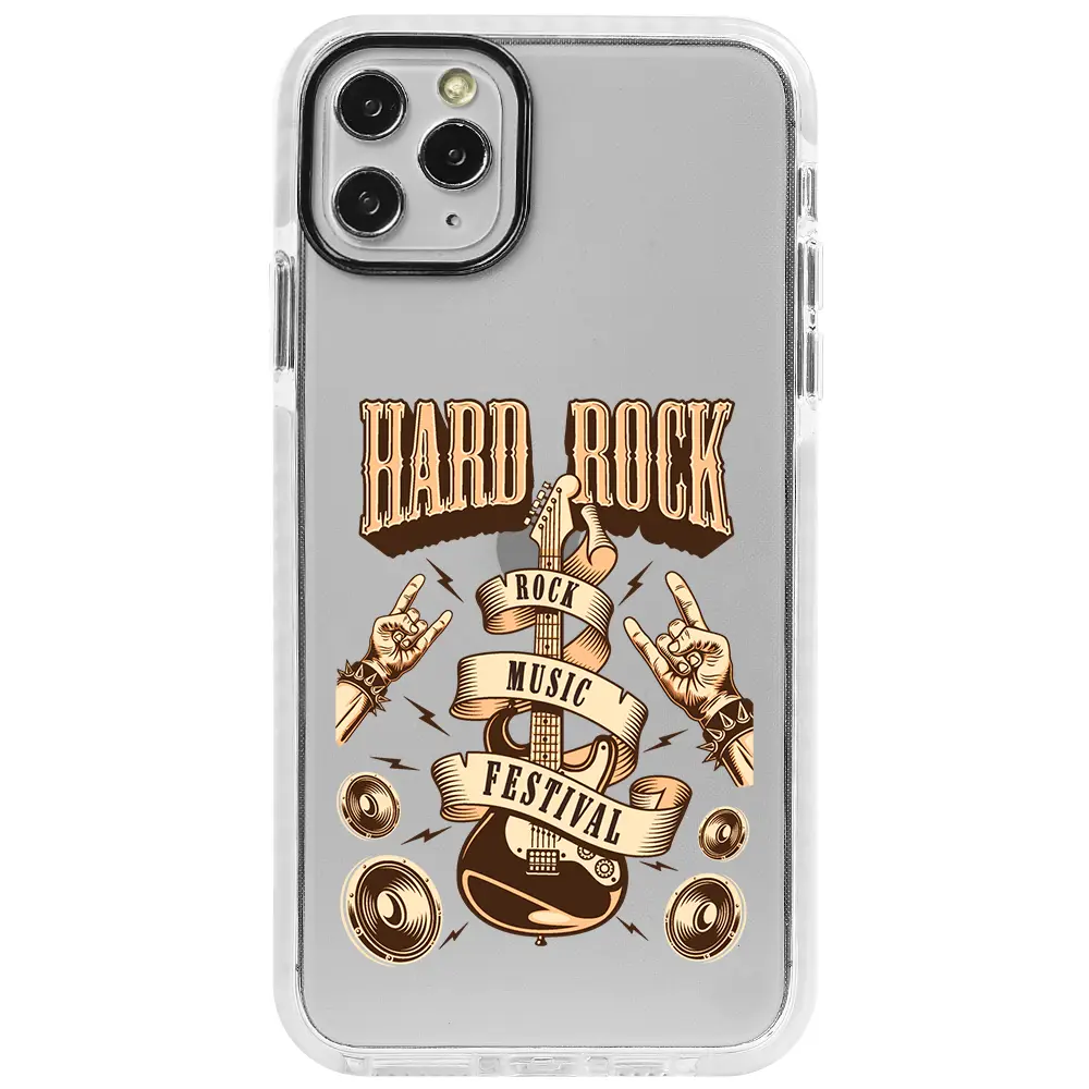 Apple iPhone 11 Pro Max Beyaz Impact Premium Telefon Kılıfı - Hard Rock