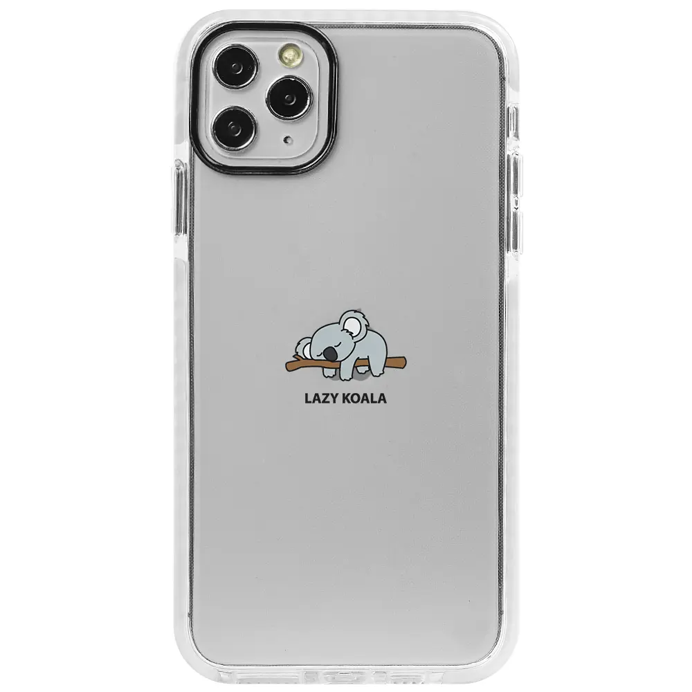 Apple iPhone 11 Pro Max Beyaz Impact Premium Telefon Kılıfı - Lazy Koala