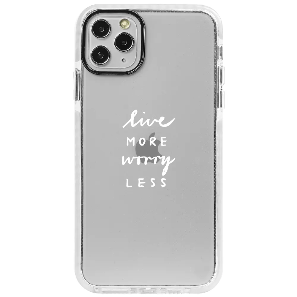Apple iPhone 11 Pro Max Beyaz Impact Premium Telefon Kılıfı - Love More