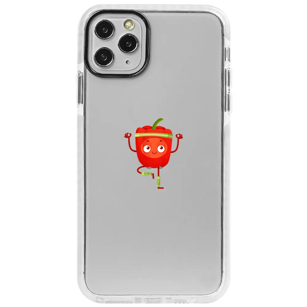 Apple iPhone 11 Pro Max Beyaz Impact Premium Telefon Kılıfı - Mr. Pepper
