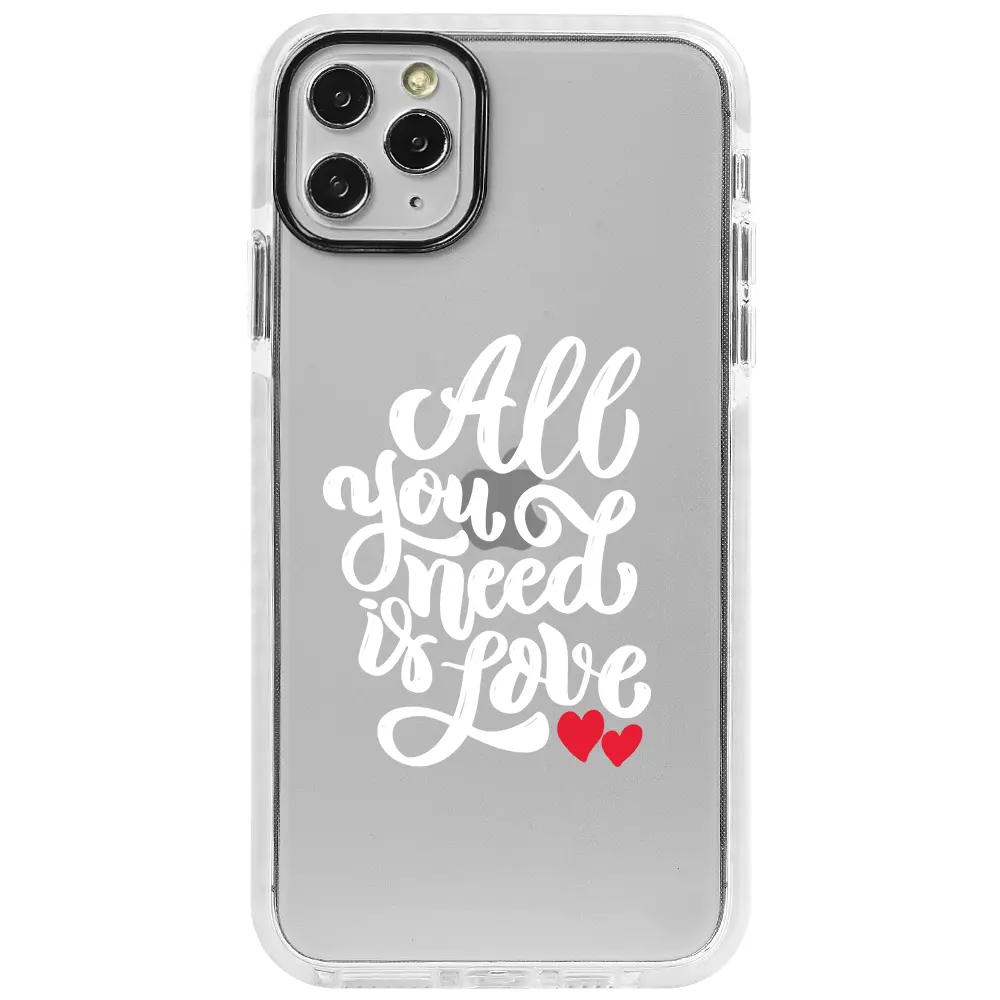 Apple iPhone 11 Pro Max Beyaz Impact Premium Telefon Kılıfı - Need Love