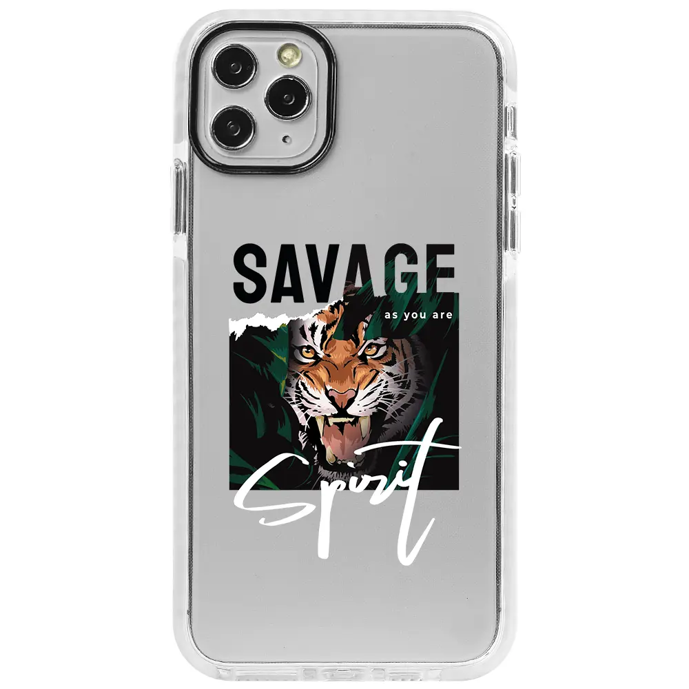 Apple iPhone 11 Pro Max Beyaz Impact Premium Telefon Kılıfı - Savage 2