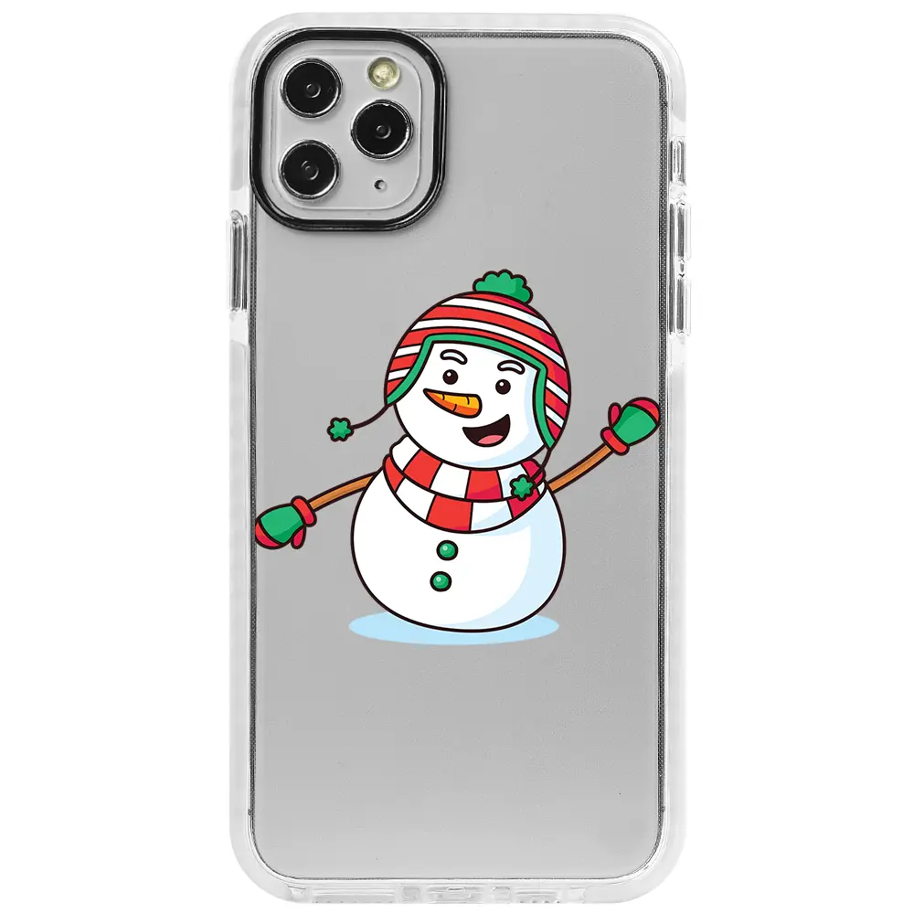 Apple iPhone 11 Pro Max Beyaz Impact Premium Telefon Kılıfı - Snowman 2