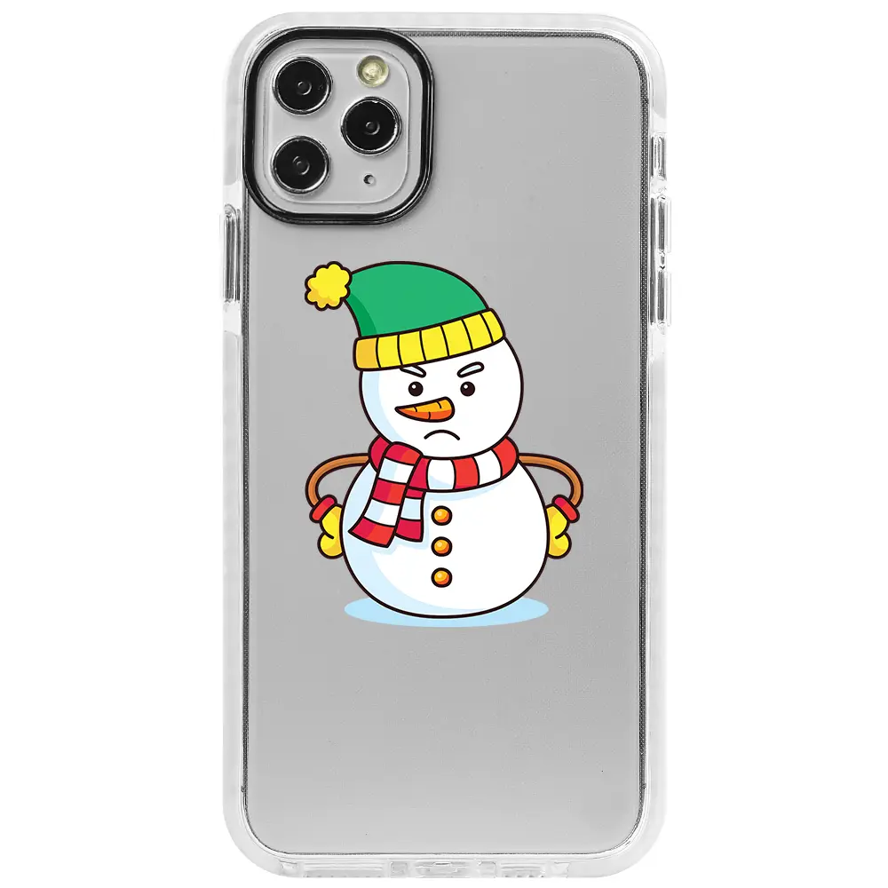 Apple iPhone 11 Pro Max Beyaz Impact Premium Telefon Kılıfı - Snowman 3