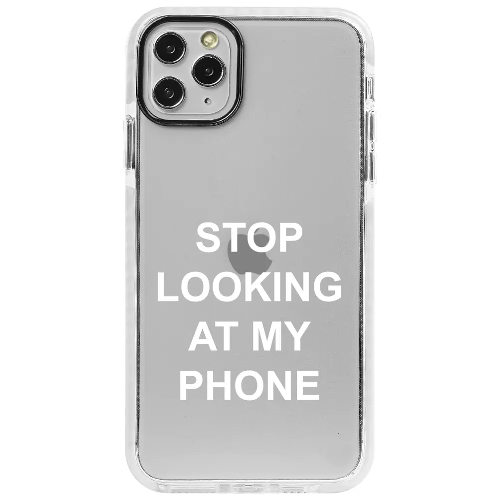 Apple iPhone 11 Pro Max Beyaz Impact Premium Telefon Kılıfı - Stop Looking