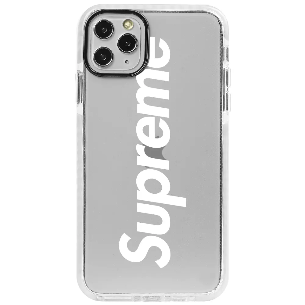 Apple iPhone 11 Pro Max Beyaz Impact Premium Telefon Kılıfı - Supreme