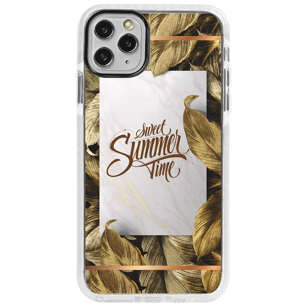 Apple iPhone 11 Pro Max Beyaz Impact Premium Telefon Kılıfı - Sweet Summer