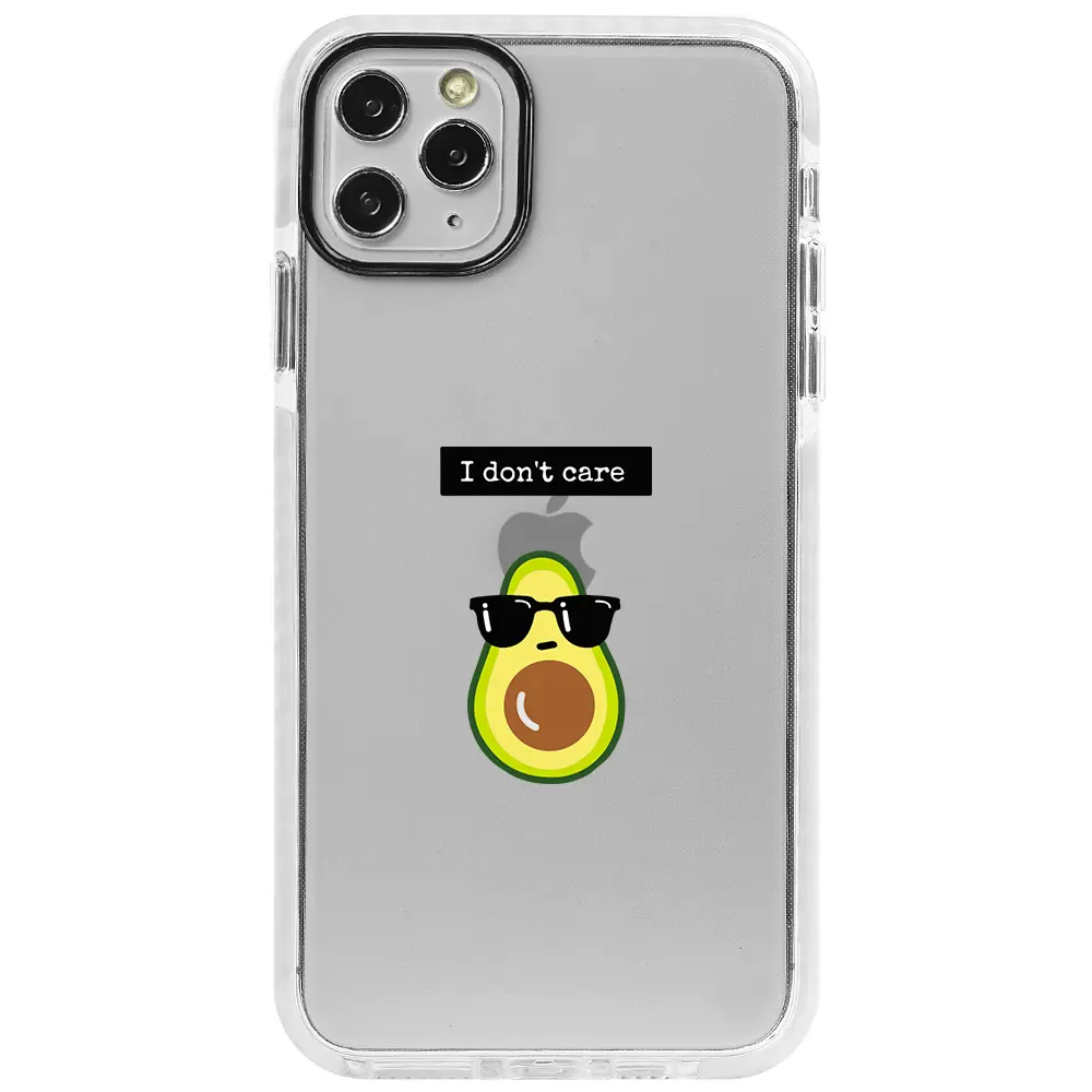 Apple iPhone 11 Pro Max Beyaz Impact Premium Telefon Kılıfı - Thug Avokado