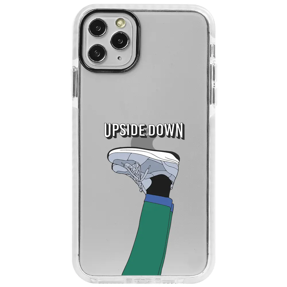 Apple iPhone 11 Pro Max Beyaz Impact Premium Telefon Kılıfı - Upside Down
