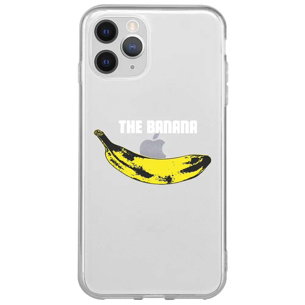 Apple iPhone 11 Pro Max Şeffaf Telefon Kılıfı - Andy Warhol Banana